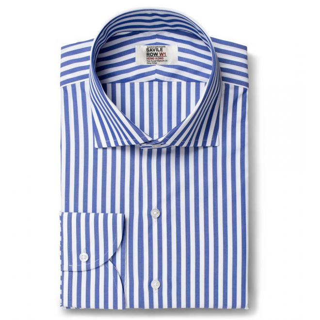 Custom made Royal Blue Stripe Shirt
