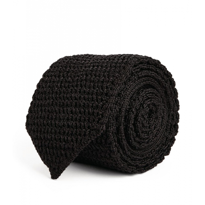 Black Knitted tie